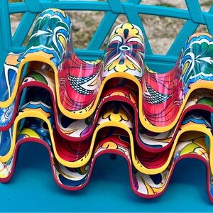 Colorful Prepara Taco Holders Multicolor. Set of four. Beautiful and functional